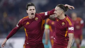 AS Roma Bungkam Stuttgart 2-0: Brace Niccolo Pisilli Bawa I Lupi Tembus Enam Besar Liga Europa