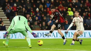 Bournemouth vs Liverpool: Evanilson dan Jimenez Bawa The Cherries Unggul 2-1 di Babak Pertama
