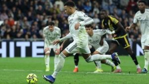 Kylian Mbappe Jadi Pahlawan Real Madrid, Penalti Krusial Amankan Tiga Poin di Bernabeu